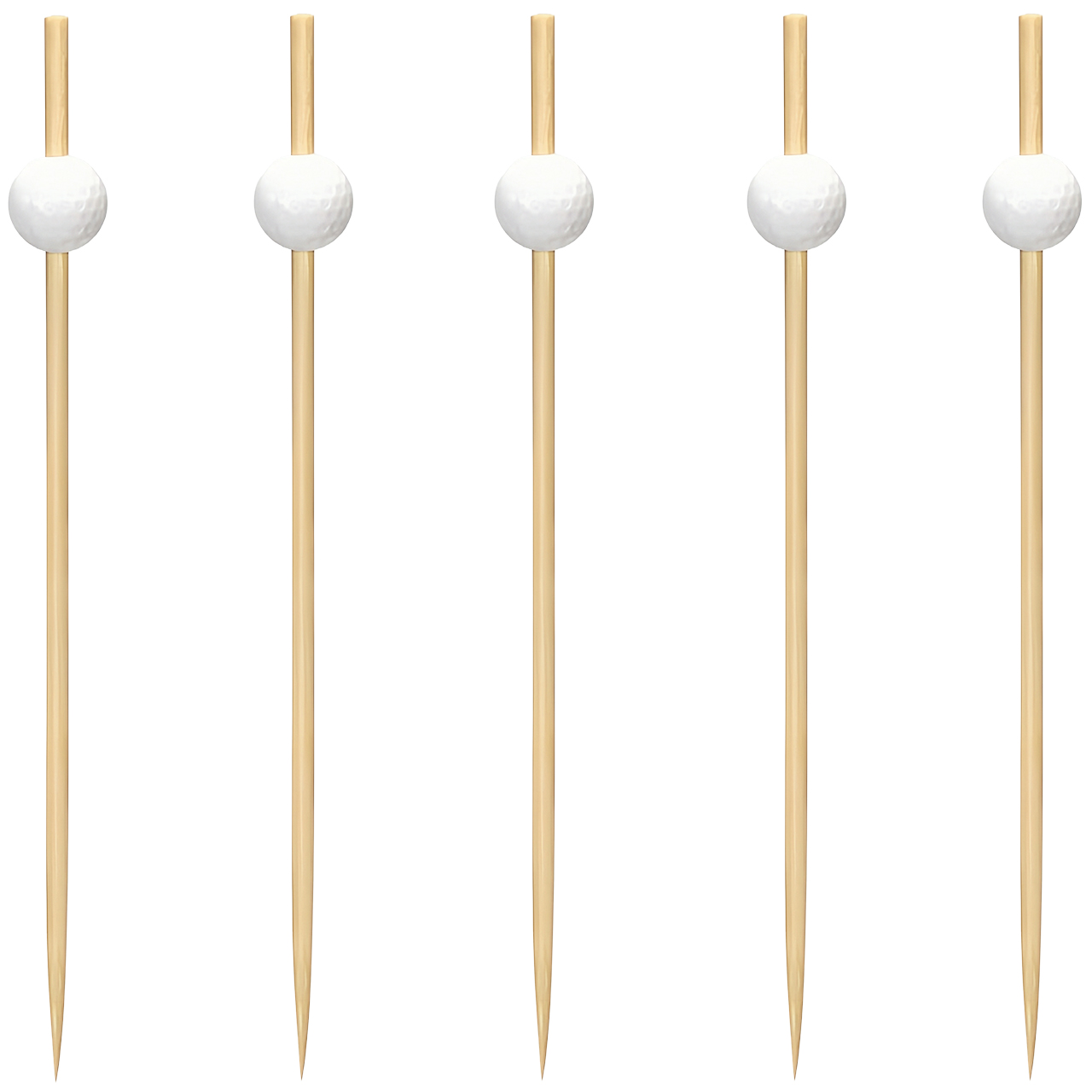 100 Pieces x 120mm Golf Club C - Bamboo Cutlery Set reseña y precio