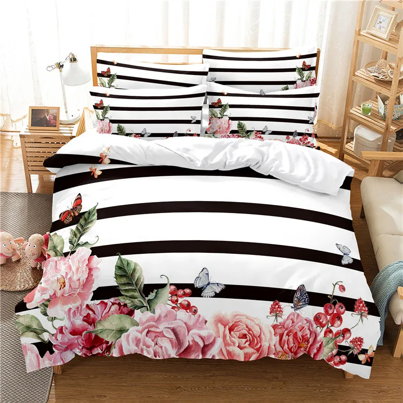 Flowers Bedding Set Duvet Cove - Linen Duvet Cover reseña y precio