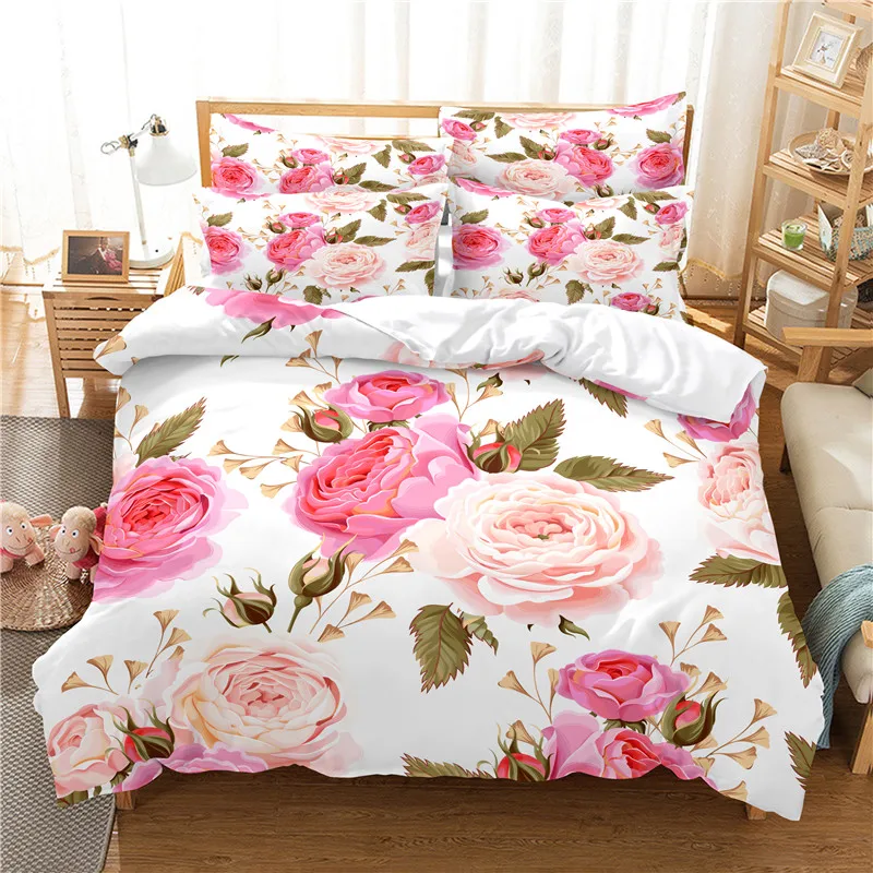 Flowers Bedding Set Duvet Cove - Linen Duvet Cover reseña y precio