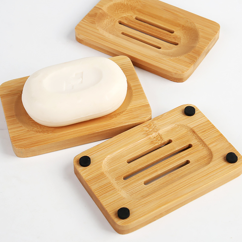 1 Pc Bamboo Wooden Soap Dish,  - Bamboo Cutlery Set reseña y precio