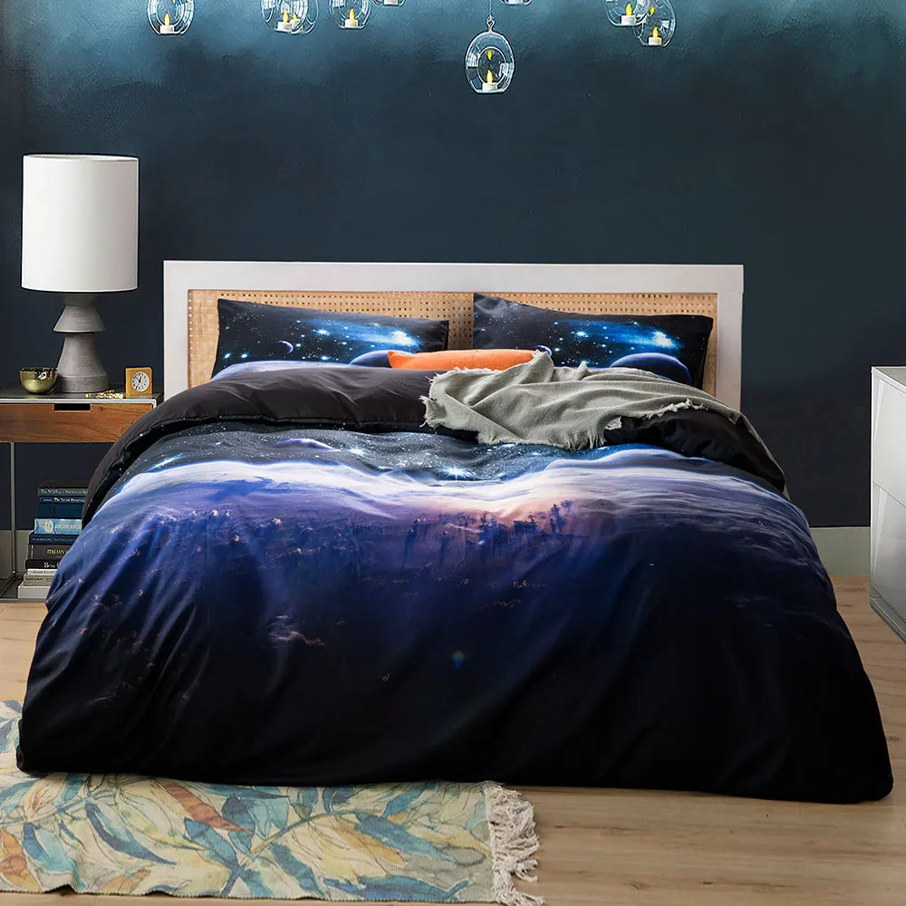 Space star 3d Galaxy Duvet Cov - Linen Duvet Cover reseña y precio