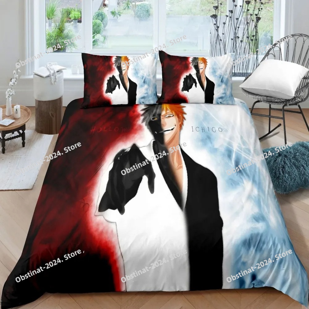 3D Bleach Kurosaki Ichigo Bedd - Linen Duvet Cover reseña y precio
