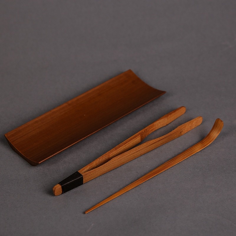 3/4/5Pcs Bamboo Carbonized Tea - Bamboo Cutlery Set reseña y precio