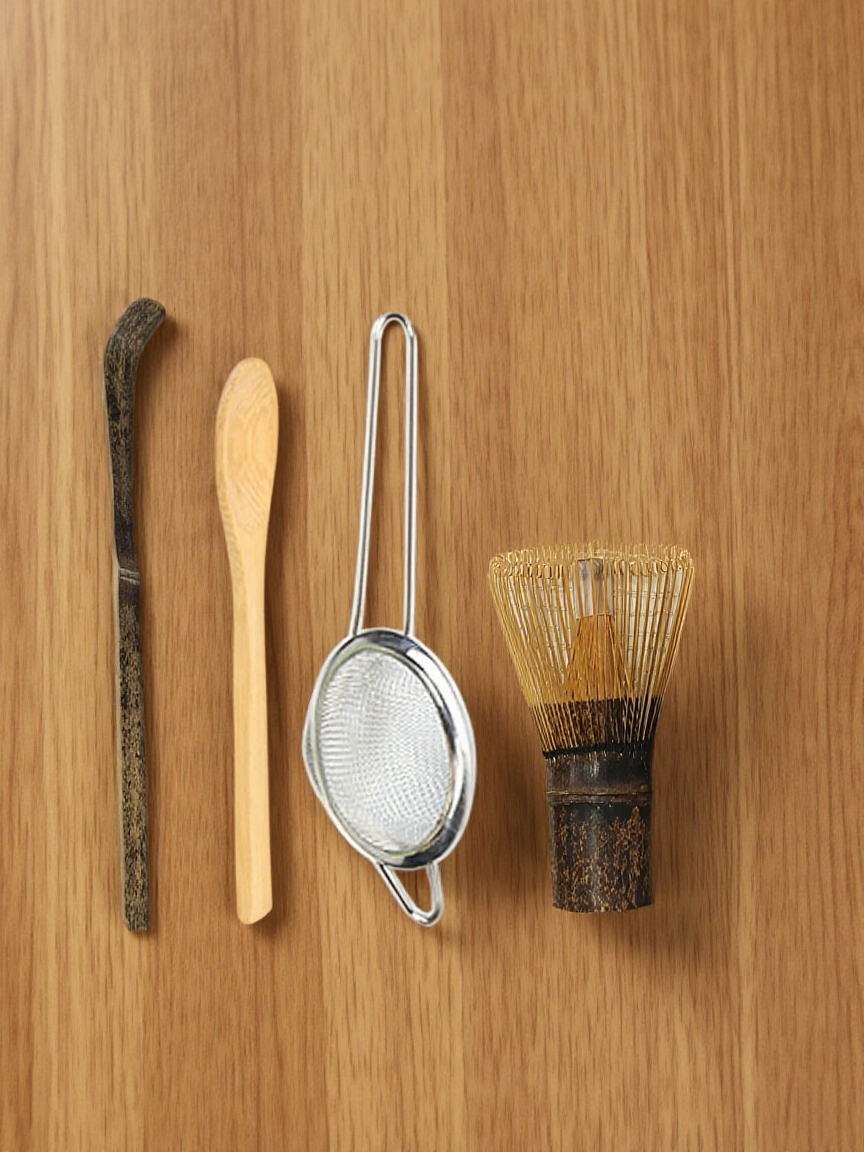 2/4PCS Purple Bamboo Whisk Tea - Bamboo Cutlery Set reseña y precio