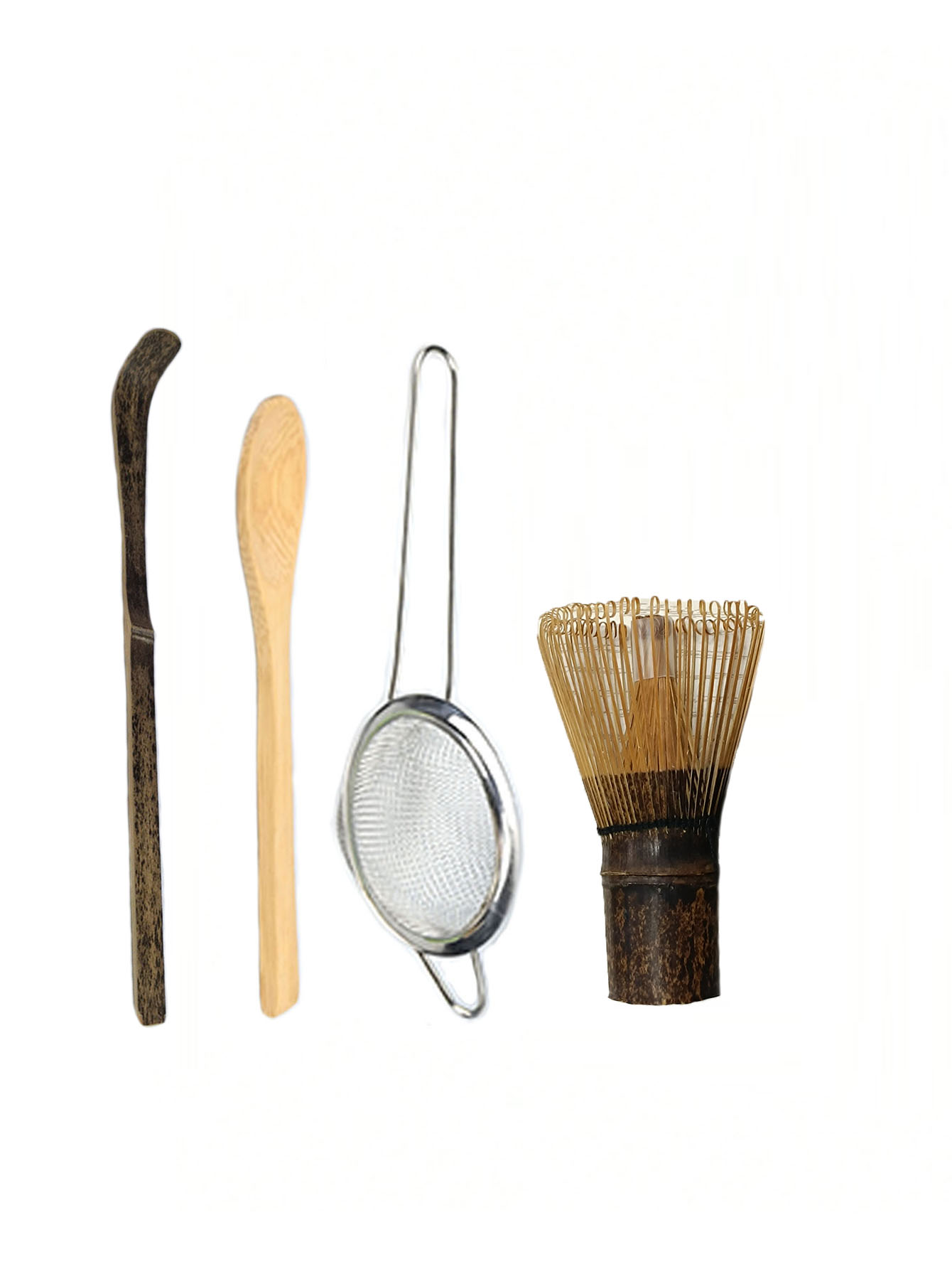 2/4PCS Purple Bamboo Whisk Tea - Bamboo Cutlery Set reseña y precio