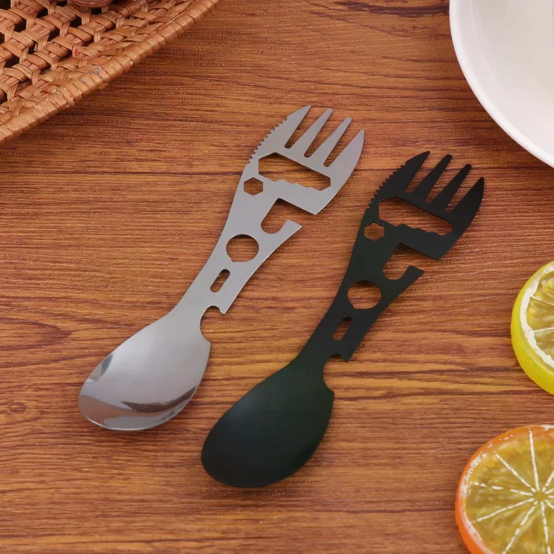 1/5Pcs 10 In 1 Camping Utensil - Bamboo Cutlery Set reseña y precio