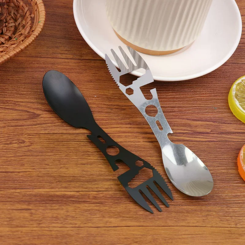 1/5Pcs 10 In 1 Camping Utensil - Bamboo Cutlery Set reseña y precio