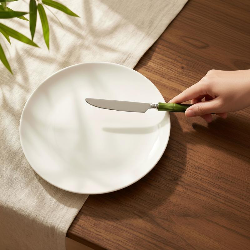 Practical Bamboo Handle Cutler - Bamboo Cutlery Set reseña y precio