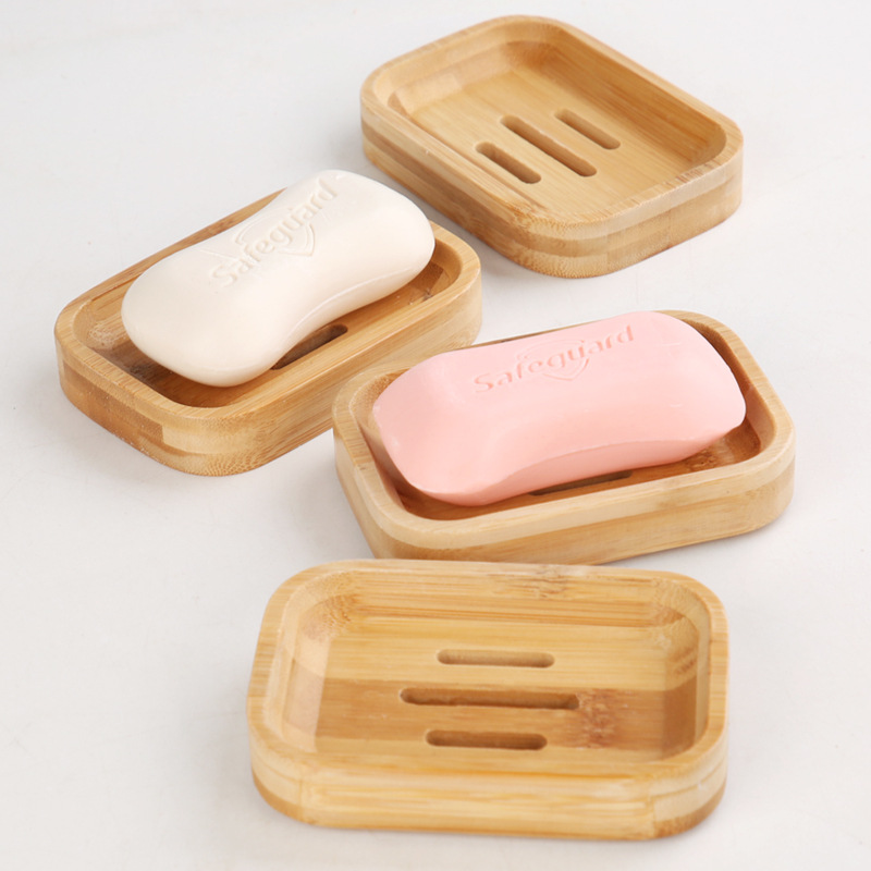 1 Pc Bamboo Wooden Soap Dish,  - Bamboo Cutlery Set reseña y precio