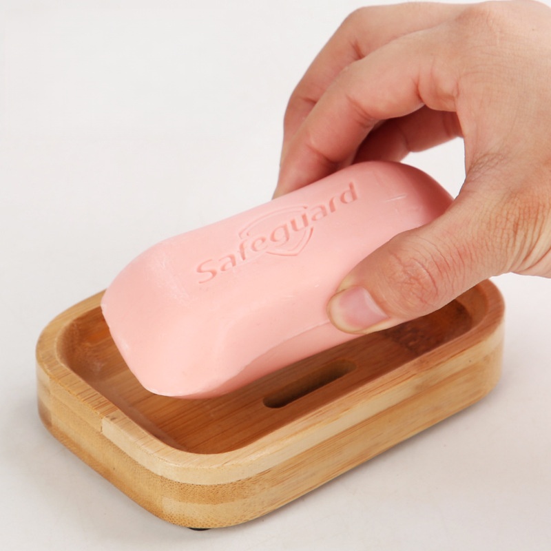 1 Pc Bamboo Wooden Soap Dish,  - Bamboo Cutlery Set reseña y precio