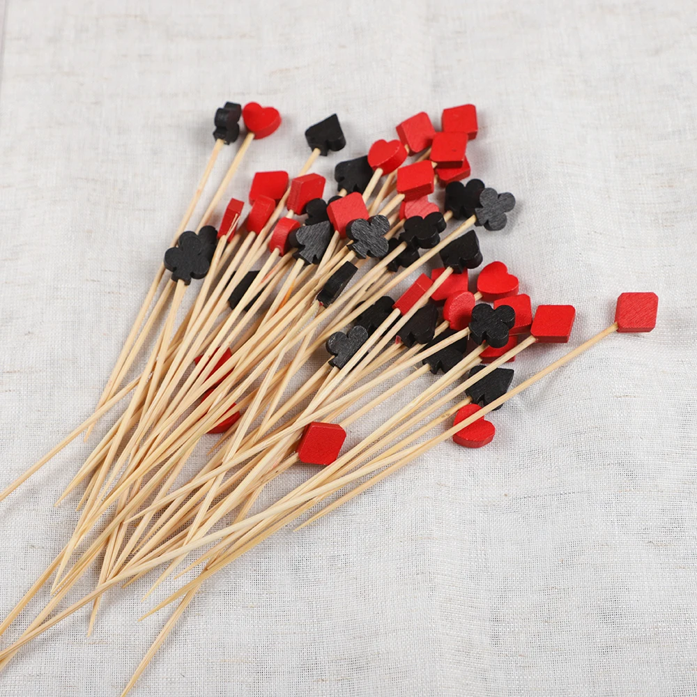 100Pcs Casino Las Vegas Poker  - Bamboo Cutlery Set reseña y precio