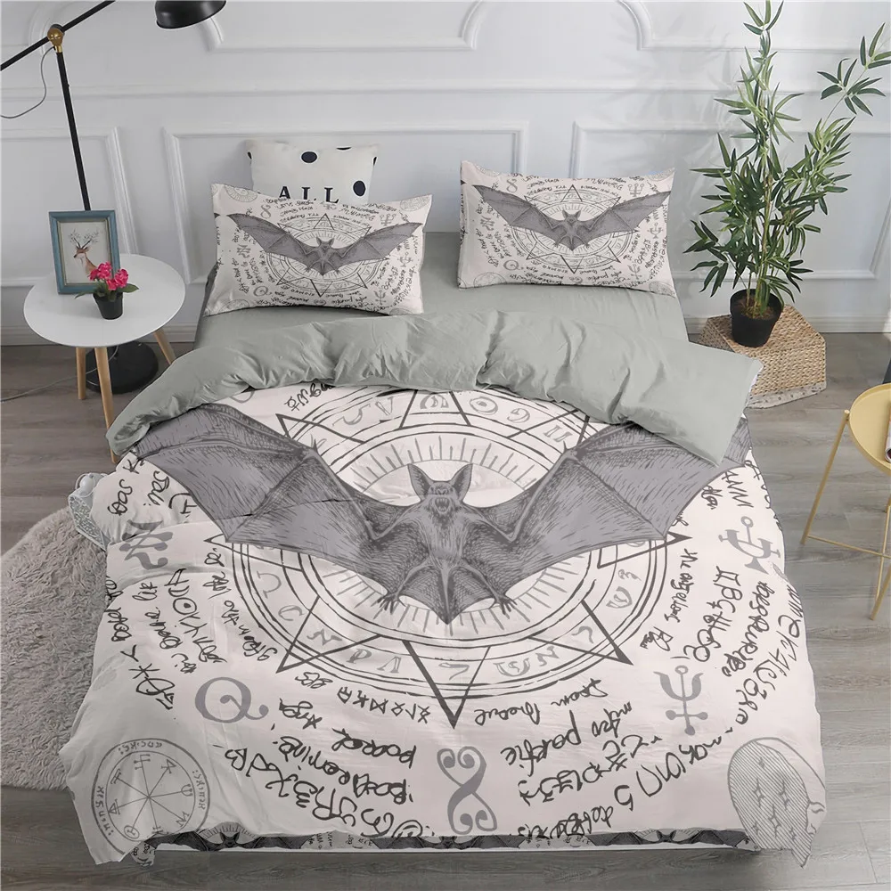 Halloween Flying Vampire Beddi - Linen Duvet Cover reseña y precio