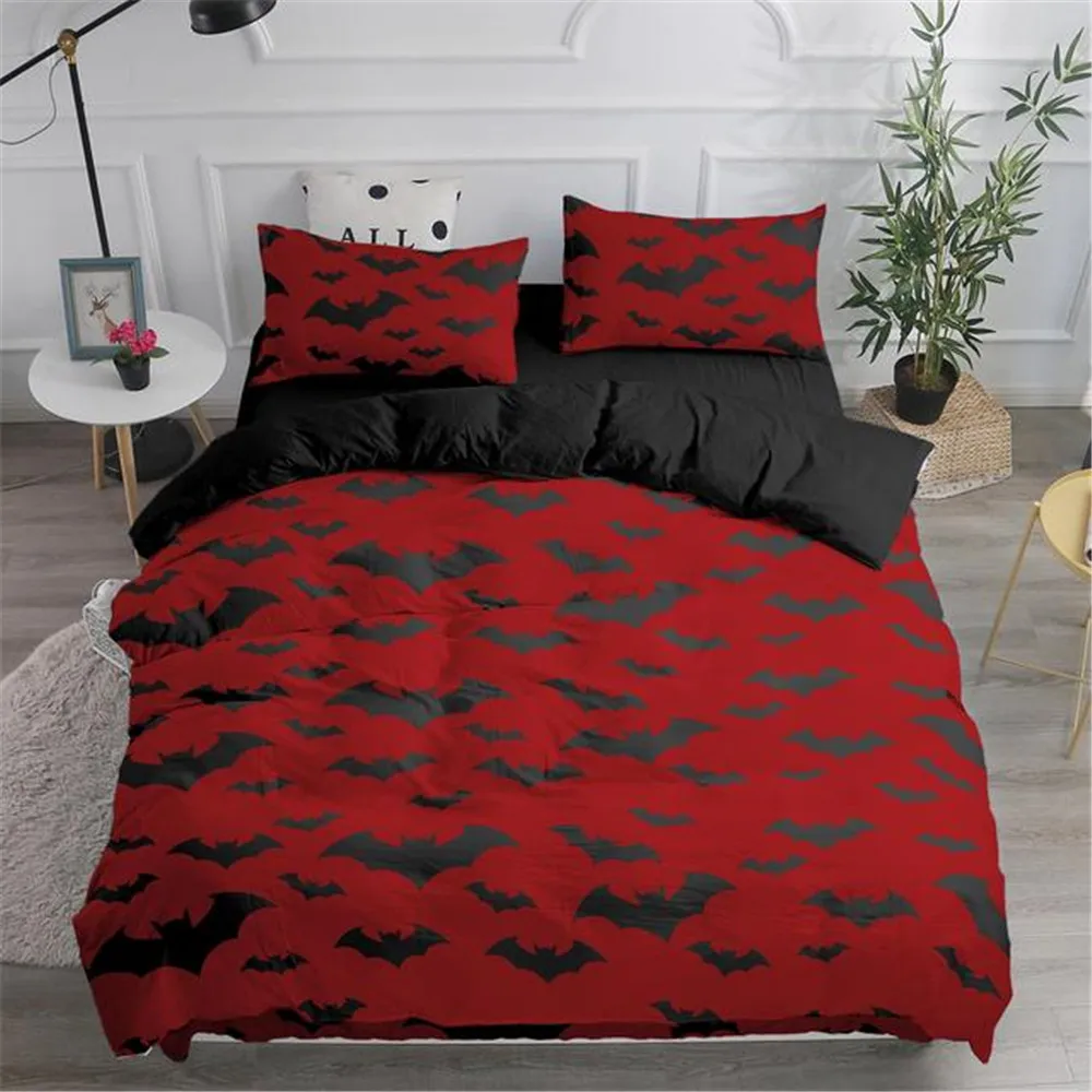 Halloween Flying Vampire Beddi - Linen Duvet Cover reseña y precio