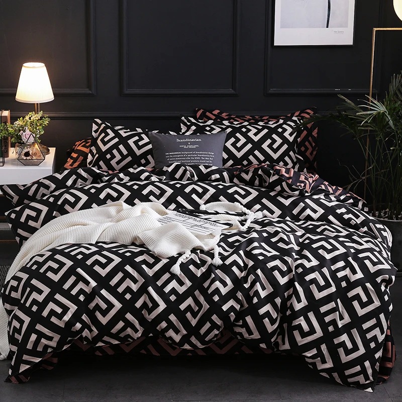 Luxury Black Bedding Comforter - Linen Duvet Cover reseña y precio