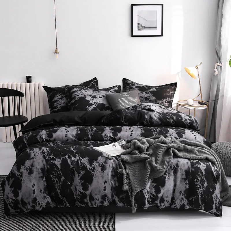 Luxury Black Bedding Comforter - Linen Duvet Cover reseña y precio