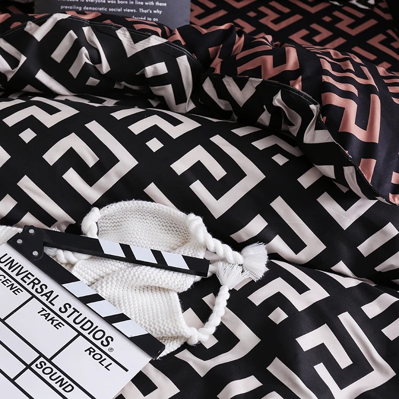 Luxury Black Bedding Comforter - Linen Duvet Cover reseña y precio