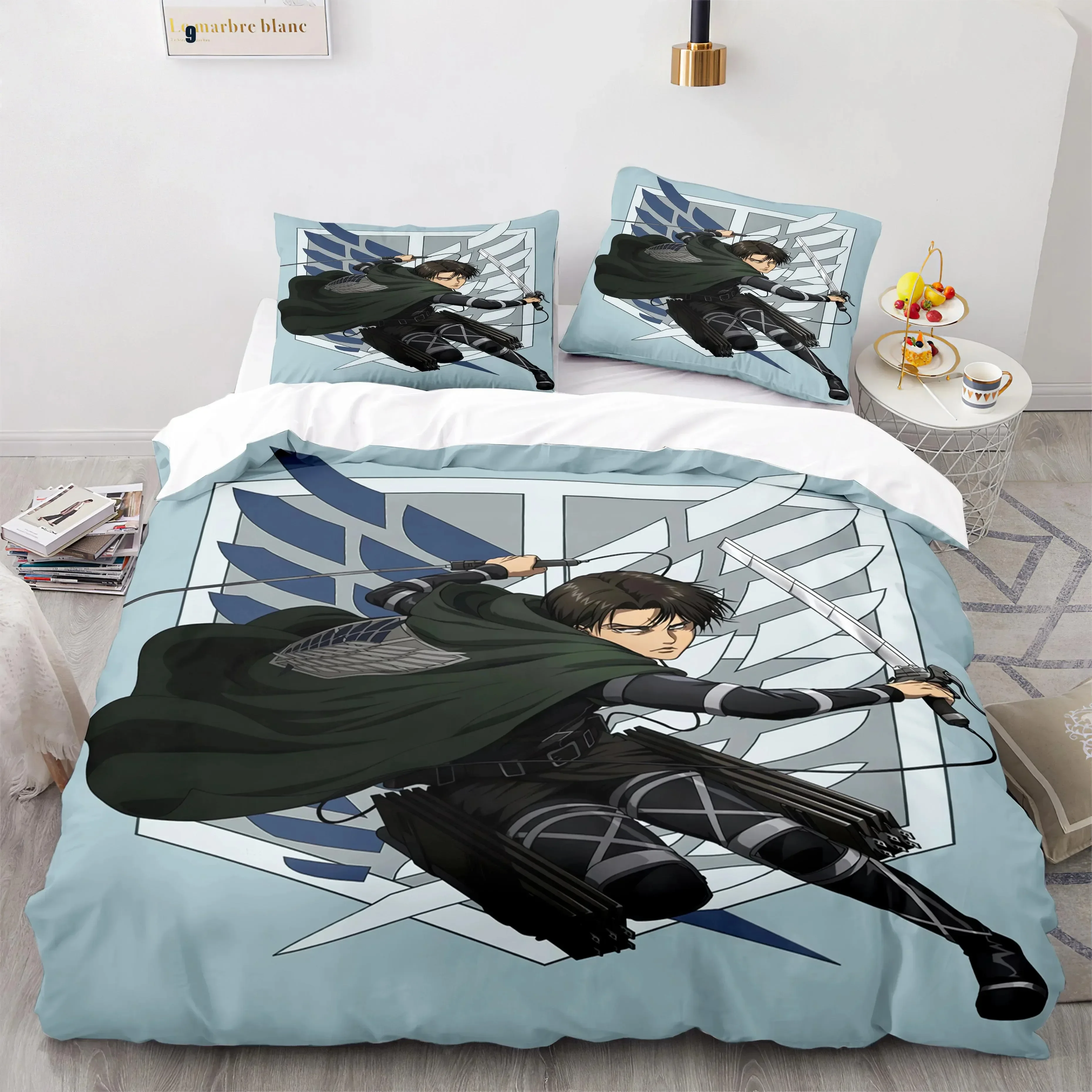 Anime Attack On Titan Home Tex - Linen Duvet Cover reseña y precio