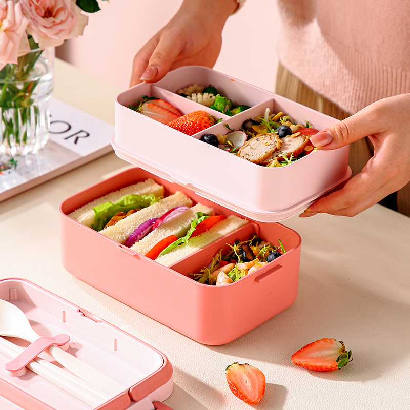 Portable Lunch Box Bamboo Fibe - Bamboo Cutlery Set reseña y precio