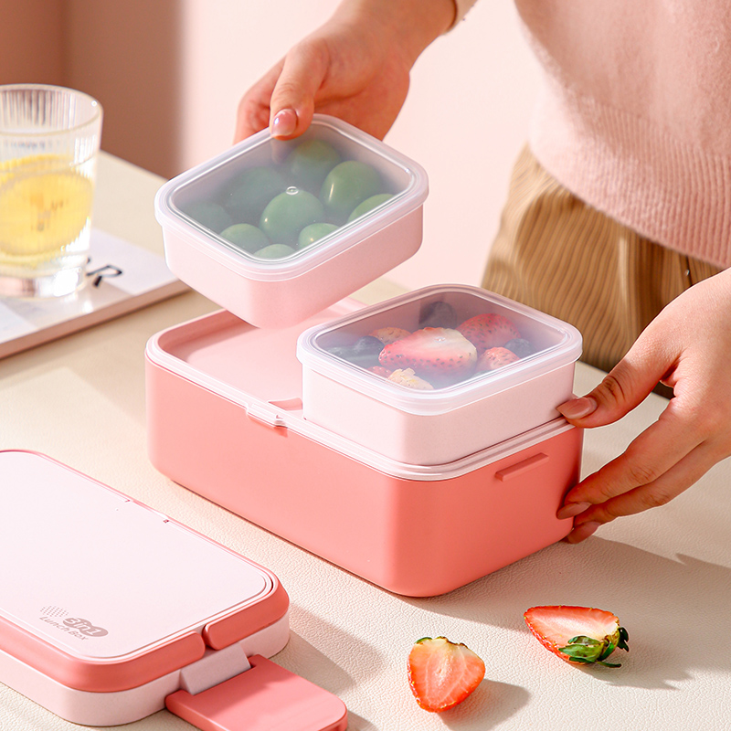 Portable Lunch Box Bamboo Fibe - Bamboo Cutlery Set reseña y precio