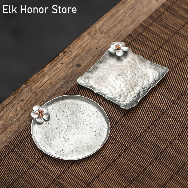 Plum Blossom Tin Cup Pad Tea C - Bamboo Cutlery Set reseña y precio